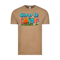Vintage Coffee born to camp Vintage Tee - Zillion Design Studio