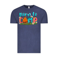 Vintage Denim born to camp Vintage Tee - Zillion Design Studio
