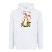 White Babies First Easter Girls Heavyweight Hoodie - Jasminsmagicworld