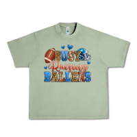 Oil Green busy raising ballers american football Urban Heavy Tee - Zillion Design Studio