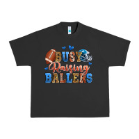 Pigment Black busy raising ballers american football Urban Heavy Tee - Zillion Design Studio