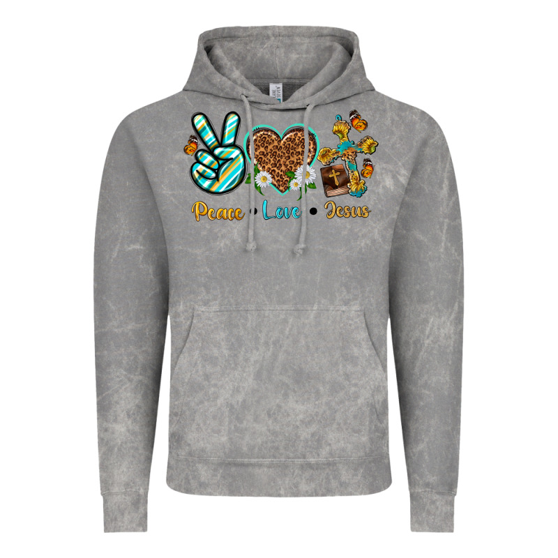 Peace Love Jesus Vintage Hoodie by texasbilliewilder | Teevron