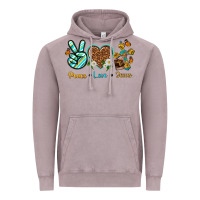Vintage Zinc peace love jesus Vintage Hoodie - texasbilliewilder