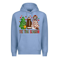 Colony Blue tis' the season american football christmas cakes bbs Premium Hoodie - BundleAndBundleShop