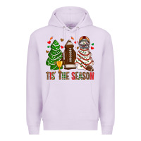 Lilac tis' the season american football christmas cakes bbs Premium Hoodie - BundleAndBundleShop