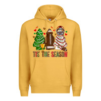 Mustard tis' the season american football christmas cakes bbs Premium Hoodie - BundleAndBundleShop