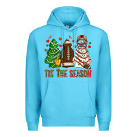 Ocean Blue tis' the season american football christmas cakes bbs Premium Hoodie - BundleAndBundleShop