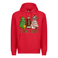 Red tis' the season american football christmas cakes bbs Premium Hoodie - BundleAndBundleShop