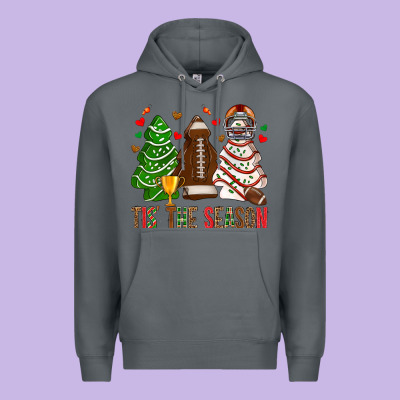 Tis' The Season American Football Christmas Cakes Bbs Premium Hoodie Designed By Bundleandbundleshop