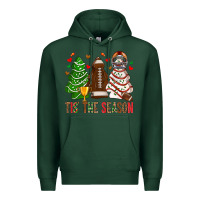 Sports Green tis' the season american football christmas cakes bbs Premium Hoodie - BundleAndBundleShop