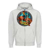 Dove Grey gemstone rodeo Zipper Hoodie - JahusDesignShop