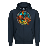 Navy gemstone rodeo Zipper Hoodie - JahusDesignShop