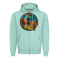 Seafoam gemstone rodeo Zipper Hoodie - JahusDesignShop