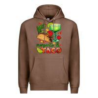 Chestnut margarita and taco Premium Hoodie - AdoDesignShop