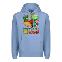 Colony Blue margarita and taco Premium Hoodie - AdoDesignShop