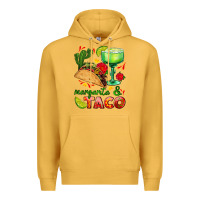 Mustard margarita and taco Premium Hoodie - AdoDesignShop