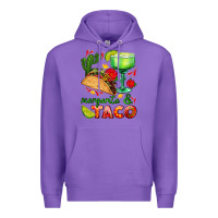 Purple margarita and taco Premium Hoodie - AdoDesignShop