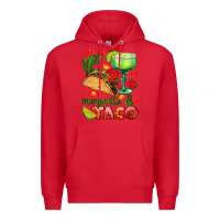 Red margarita and taco Premium Hoodie - AdoDesignShop