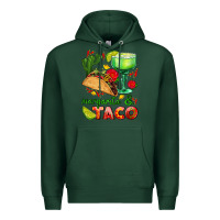 Sports Green margarita and taco Premium Hoodie - AdoDesignShop