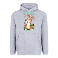Heather Grey Babies First Easter Boys Heavyweight Hoodie - Jasminsmagicworld