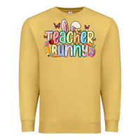 Antique Gold teacher bunny Premium Sweatshirt - MaliasSmallBusiness