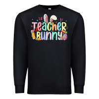 Black teacher bunny Premium Sweatshirt - MaliasSmallBusiness