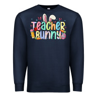 Navy teacher bunny Premium Sweatshirt - MaliasSmallBusiness