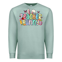 Seafoam teacher bunny Premium Sweatshirt - MaliasSmallBusiness