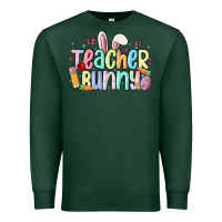 Sports Green teacher bunny Premium Sweatshirt - MaliasSmallBusiness