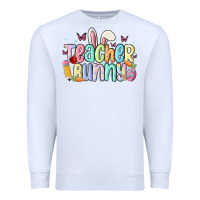 White teacher bunny Premium Sweatshirt - MaliasSmallBusiness
