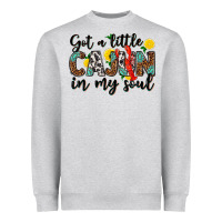 Heather Grey got a little cajun in my soul Heavyweight Sweatshirt - texasbilliewilder