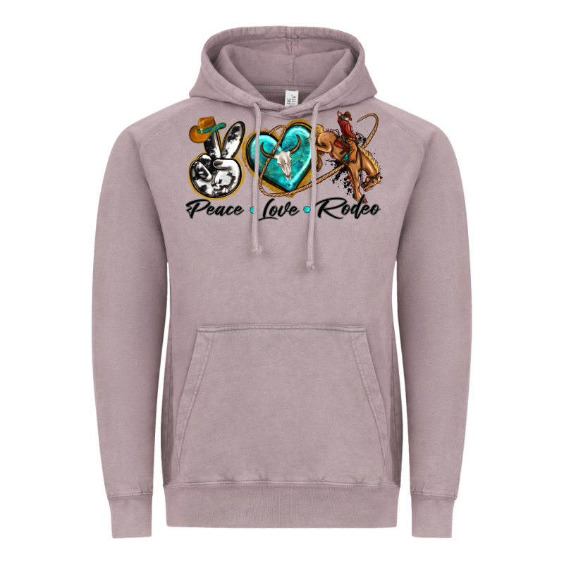 Peace Love Rodeo Vintage Hoodie by texasbilliewilder | Teevron