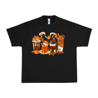 Black Fall Coffee Cups Urban Heavy Tee - texasbilliewilder
