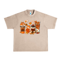 French Oak Fall Coffee Cups Urban Heavy Tee - texasbilliewilder