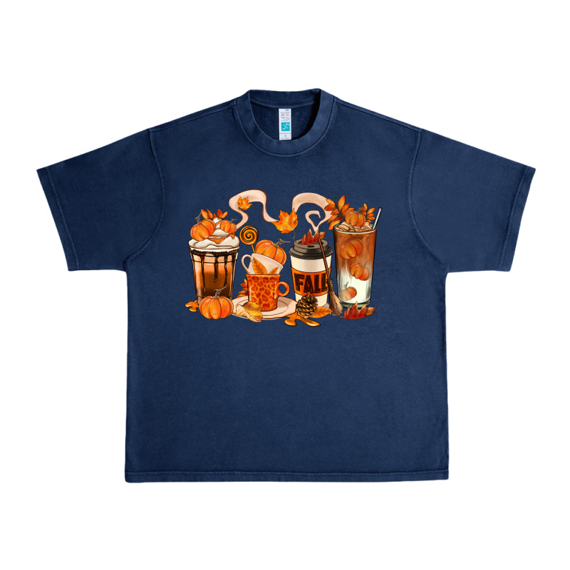 Fall Coffee Cups Urban Heavy Tee by texasbilliewilder | Teevron