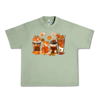 Oil Green Fall Coffee Cups Urban Heavy Tee - texasbilliewilder