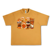 Peanut Butter Fall Coffee Cups Urban Heavy Tee - texasbilliewilder