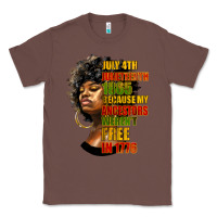 Chestnut juneteenth 1885 because my ancestors weren't free in 1776 black woman Classic Tee - HRA Design Shop