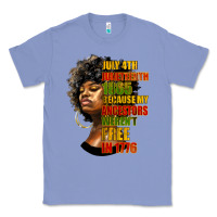 Colony Blue juneteenth 1885 because my ancestors weren't free in 1776 black woman Classic Tee - HRA Design Shop
