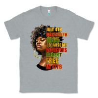 Heather Grey juneteenth 1885 because my ancestors weren't free in 1776 black woman Classic Tee - HRA Design Shop