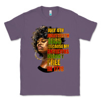 Lavender juneteenth 1885 because my ancestors weren't free in 1776 black woman Classic Tee - HRA Design Shop