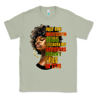 Matcha juneteenth 1885 because my ancestors weren't free in 1776 black woman Classic Tee - HRA Design Shop