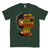 Sports Green juneteenth 1885 because my ancestors weren't free in 1776 black woman Classic Tee - HRA Design Shop