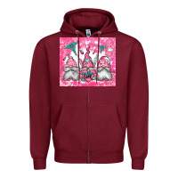 Burgundy nurse life gnomes Zipper Hoodie - Jasminsmagicworld
