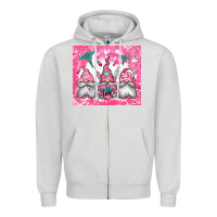 Dove Grey nurse life gnomes Zipper Hoodie - Jasminsmagicworld