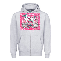 Heather Grey nurse life gnomes Zipper Hoodie - Jasminsmagicworld