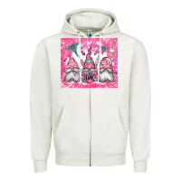 Oatmeal Heather nurse life gnomes Zipper Hoodie - Jasminsmagicworld