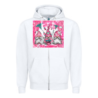 White nurse life gnomes Zipper Hoodie - Jasminsmagicworld
