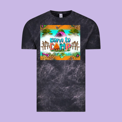 Born To Camp Vintage Tee Designed By Zillion Design Studio
