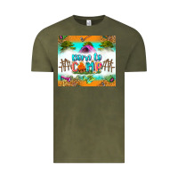 Vintage Olive born to camp Vintage Tee - Zillion Design Studio
